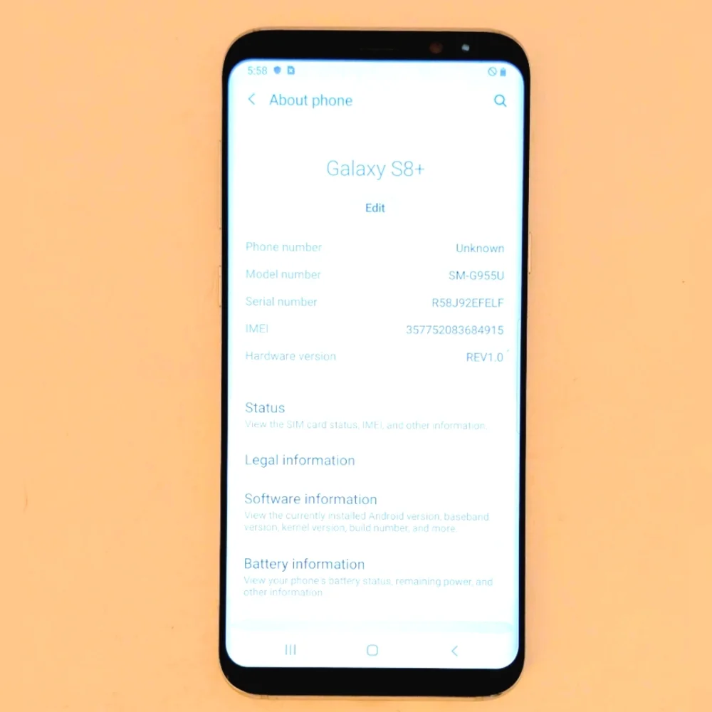Galaxy S8+ Samsung TracFone  SM-G955U - 64GB  Smartphone - Picture 4 of 6
